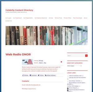 Celebrity Content Directory ESCAPE='HTML'